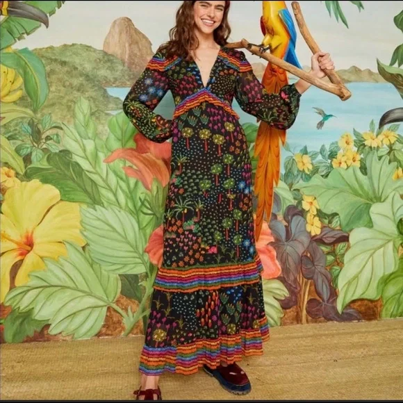 Farm Rio Fruit Garden Maxi Dress